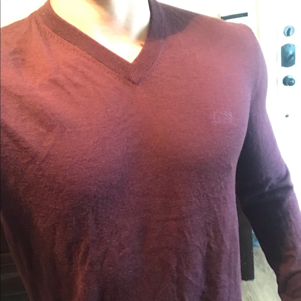 Hugo Boss Maroon Sweater